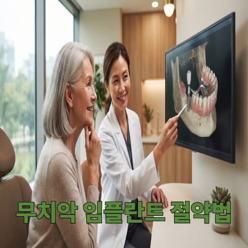 만 65세 이상 무치악 임플란트 비급여 거절 피하는 잔존치 보존 노하우
