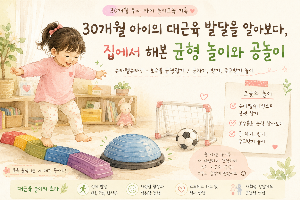 30개월 아이 관찰, 대근육 발달 알아보기
