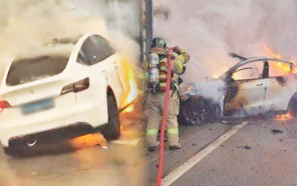 테슬라 전기차 화재 사고