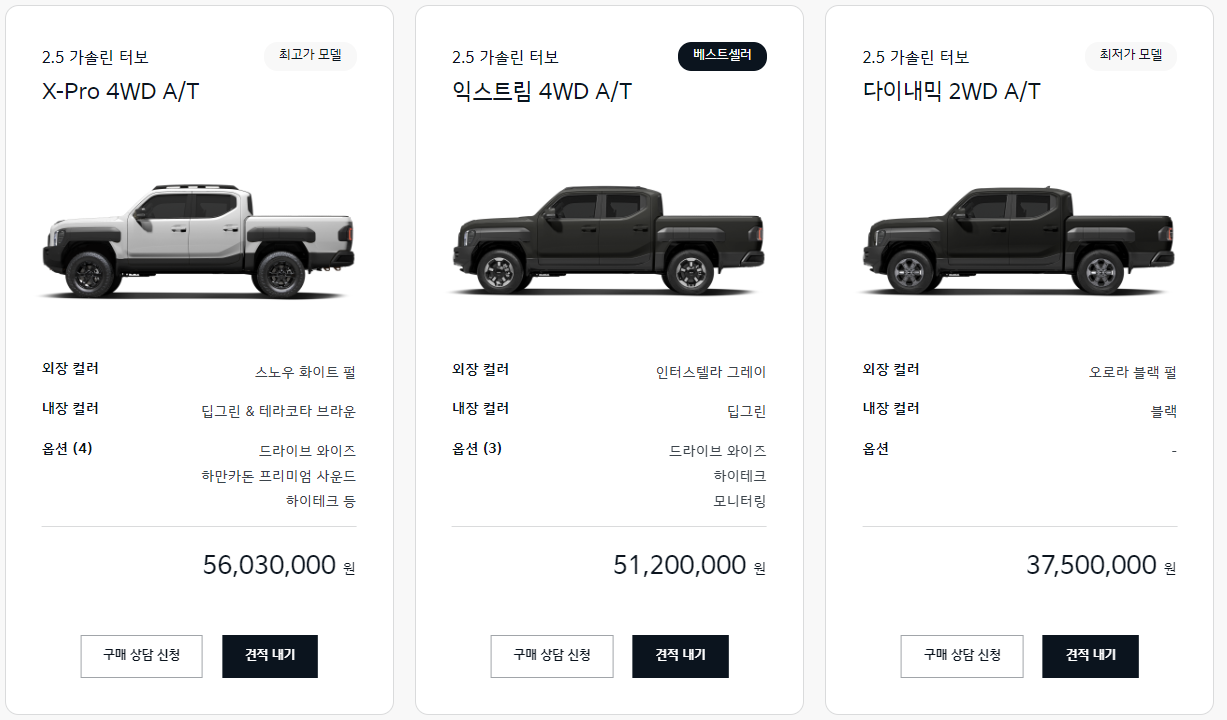 기아 타스만 가격