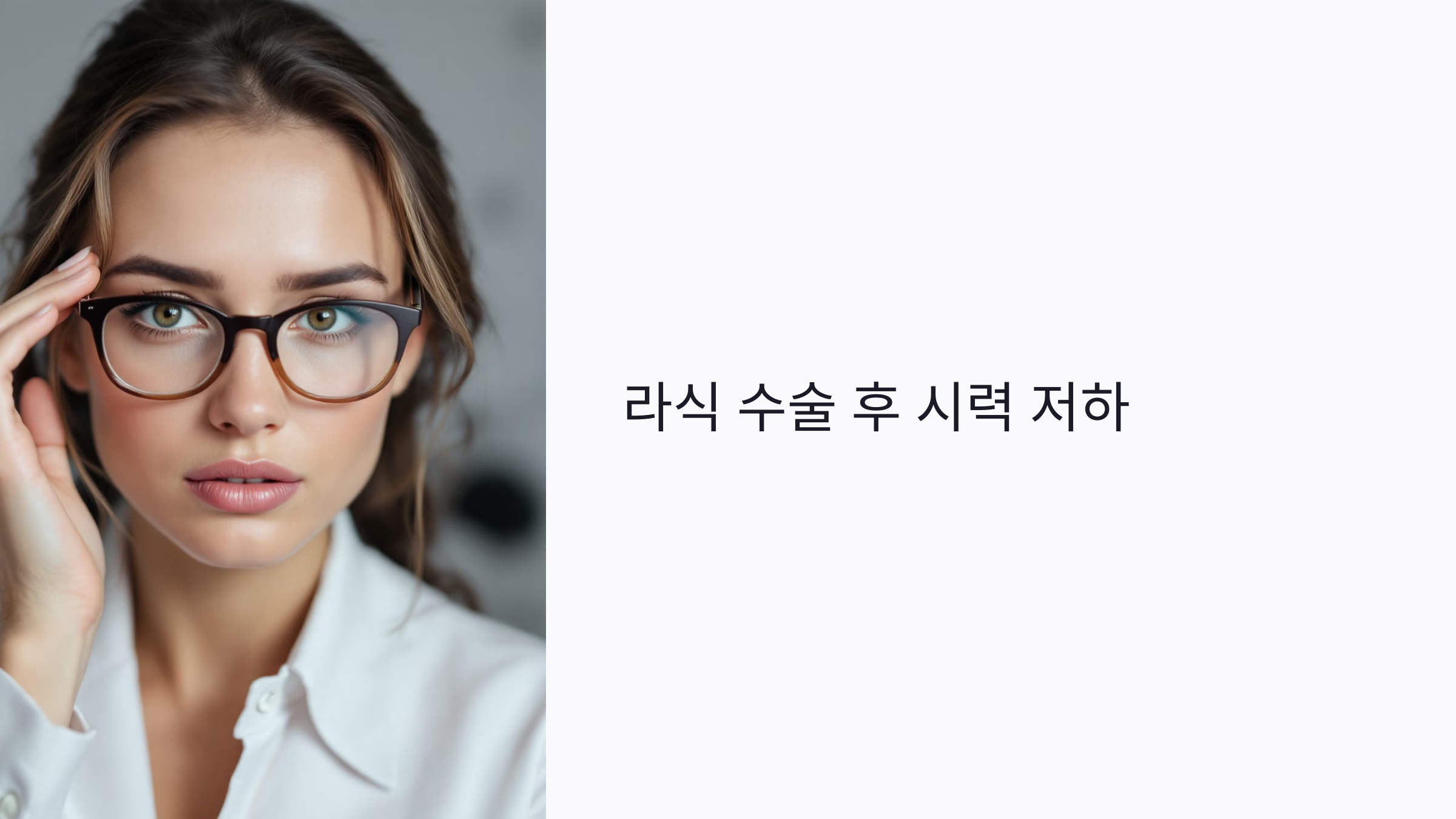 라식 수술 후 시력 저하 원인 총정리
