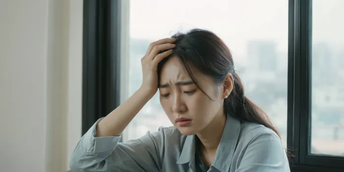 비타민d 결핍 증상으로 피곤함을 느끼는 모습