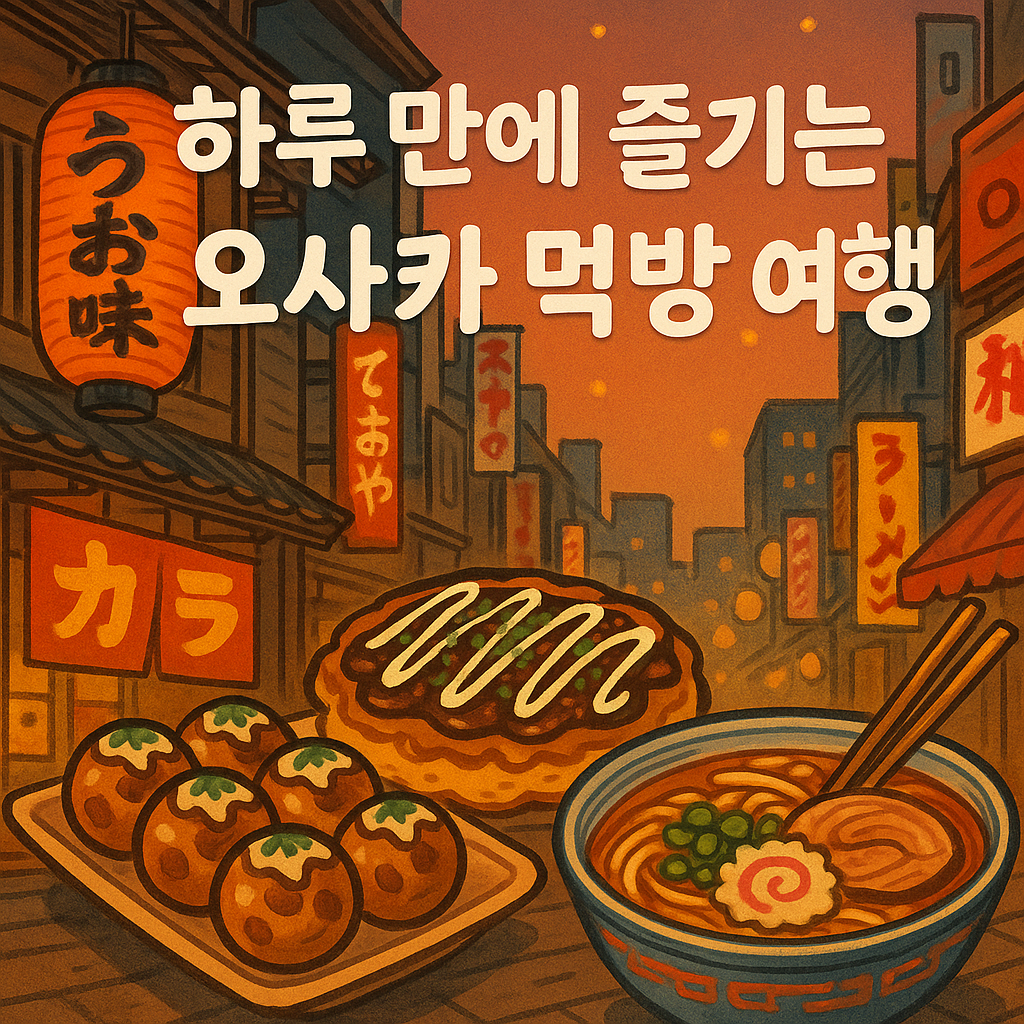 하루 만에 즐기는 오사카 먹방 여행(Feat, 오사카 맛집)