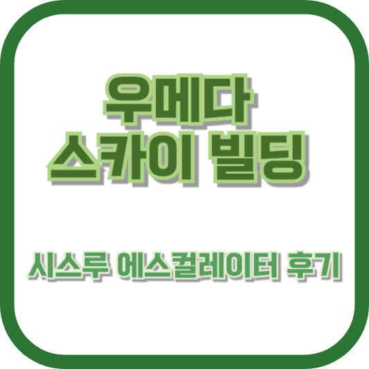 우메다 스카이 빌딩 시스루 에스컬레이터 후기