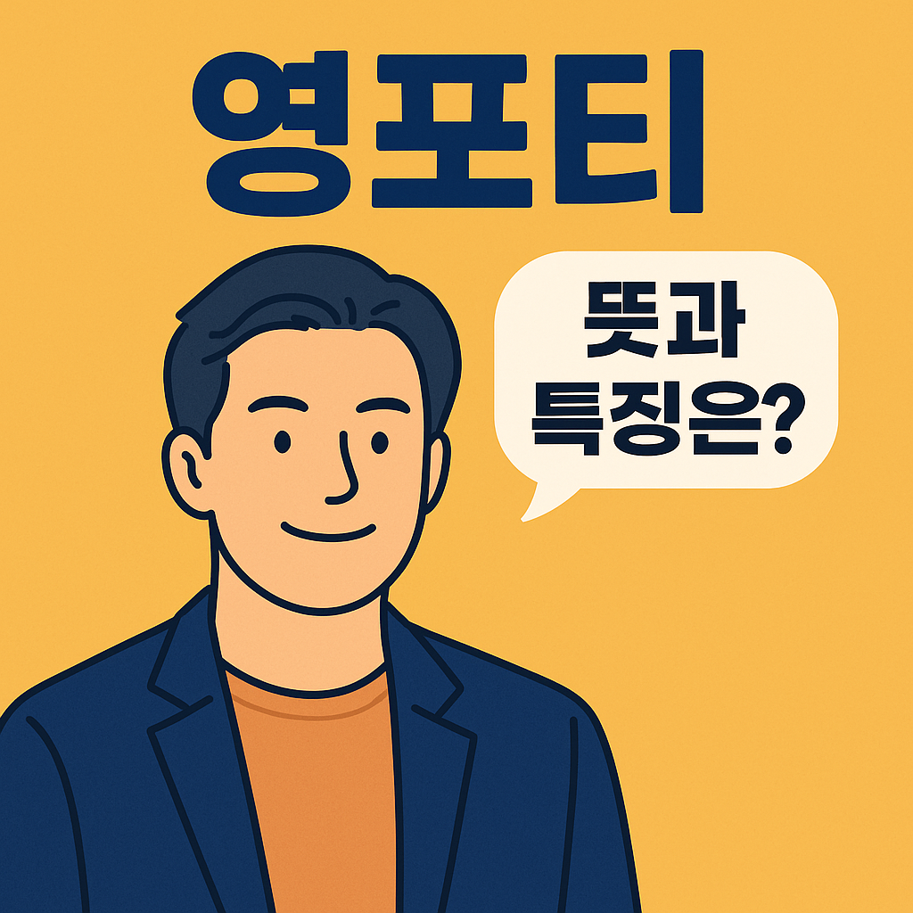 영포티 뜻 스윗 영포티(Young Forty), 특징 총정리