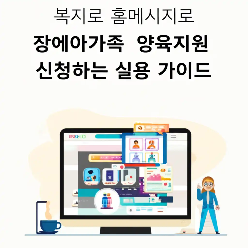 복지로 홈페이지를 통한 장애아가족 양육지원 온라인 신청 단계별 가이드 이미지