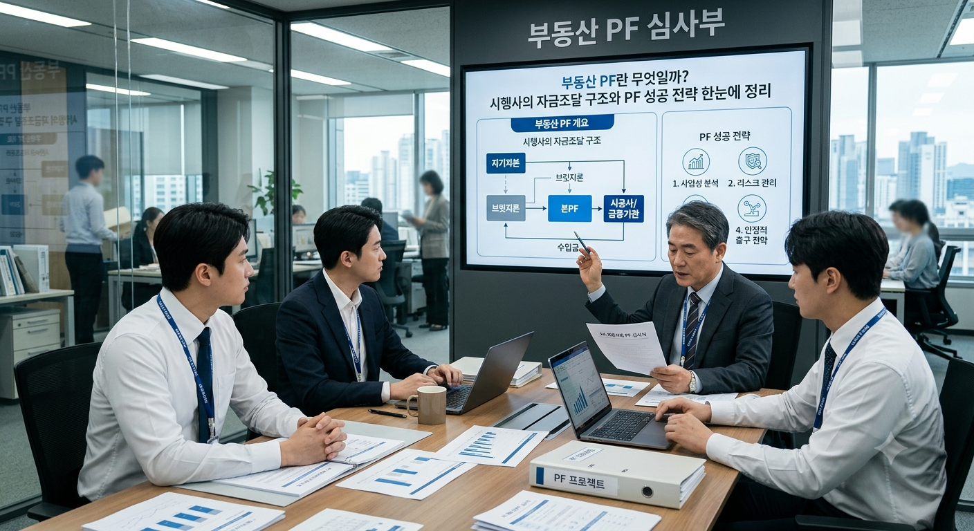 부동산 PF란 무엇일까? 시행사의 자금조달 구조와 PF 성공 전략 한눈에 정리