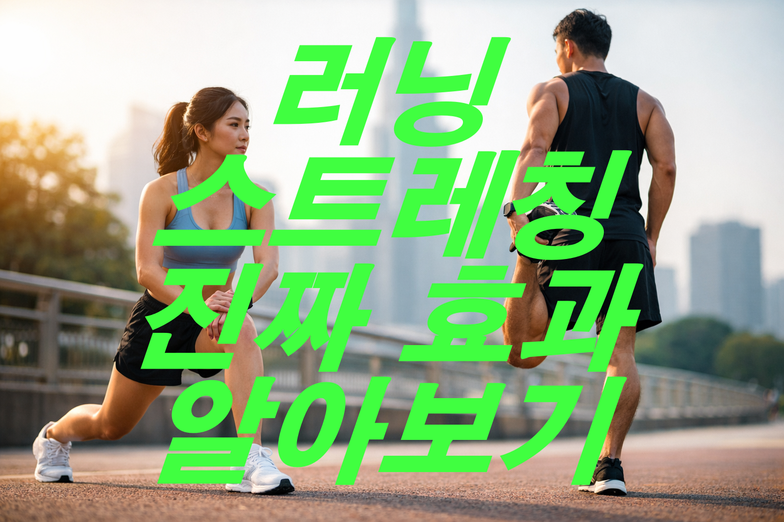 러닝 스트레칭 진짜 효과 알아보기