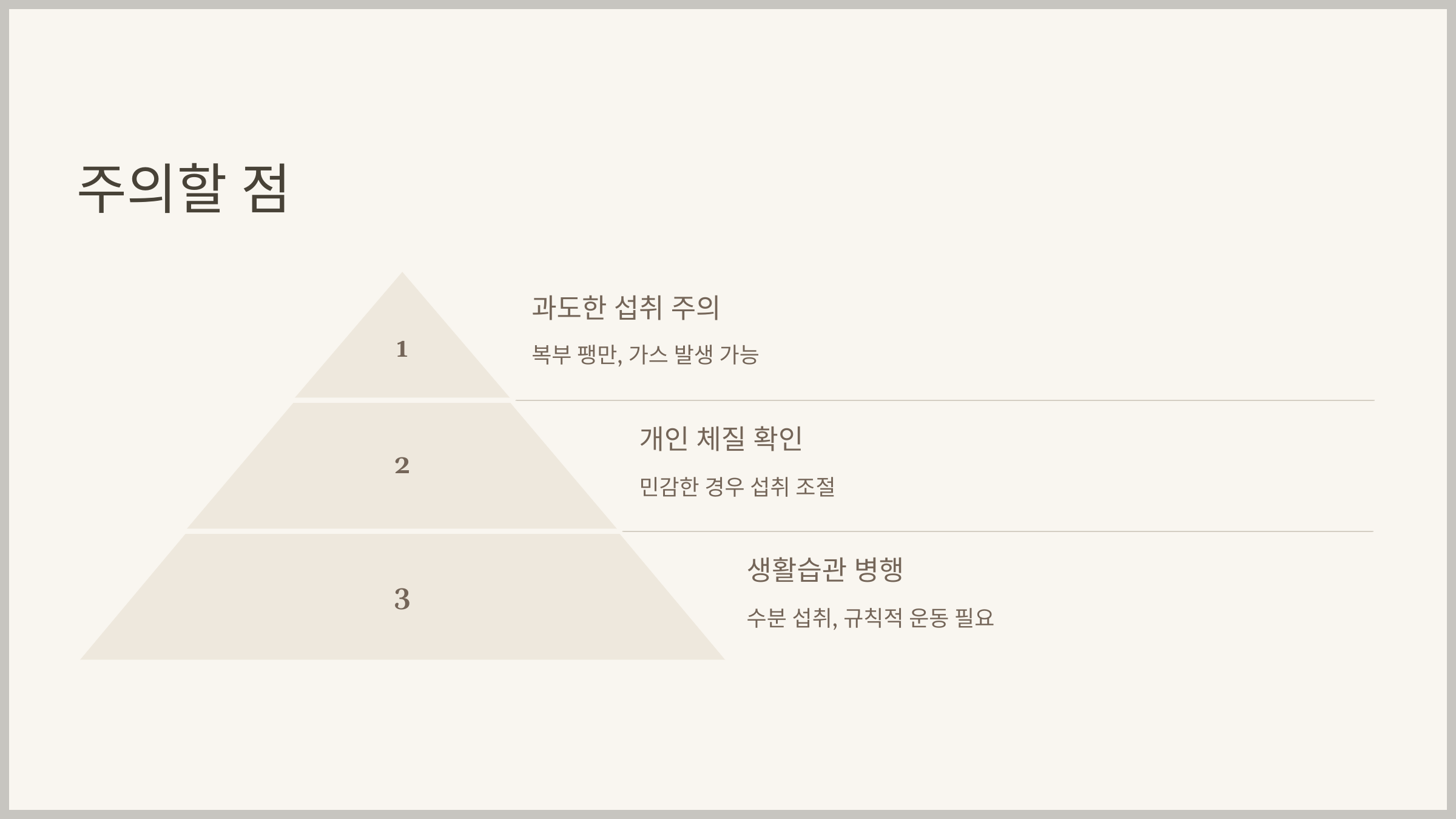 주의할 점