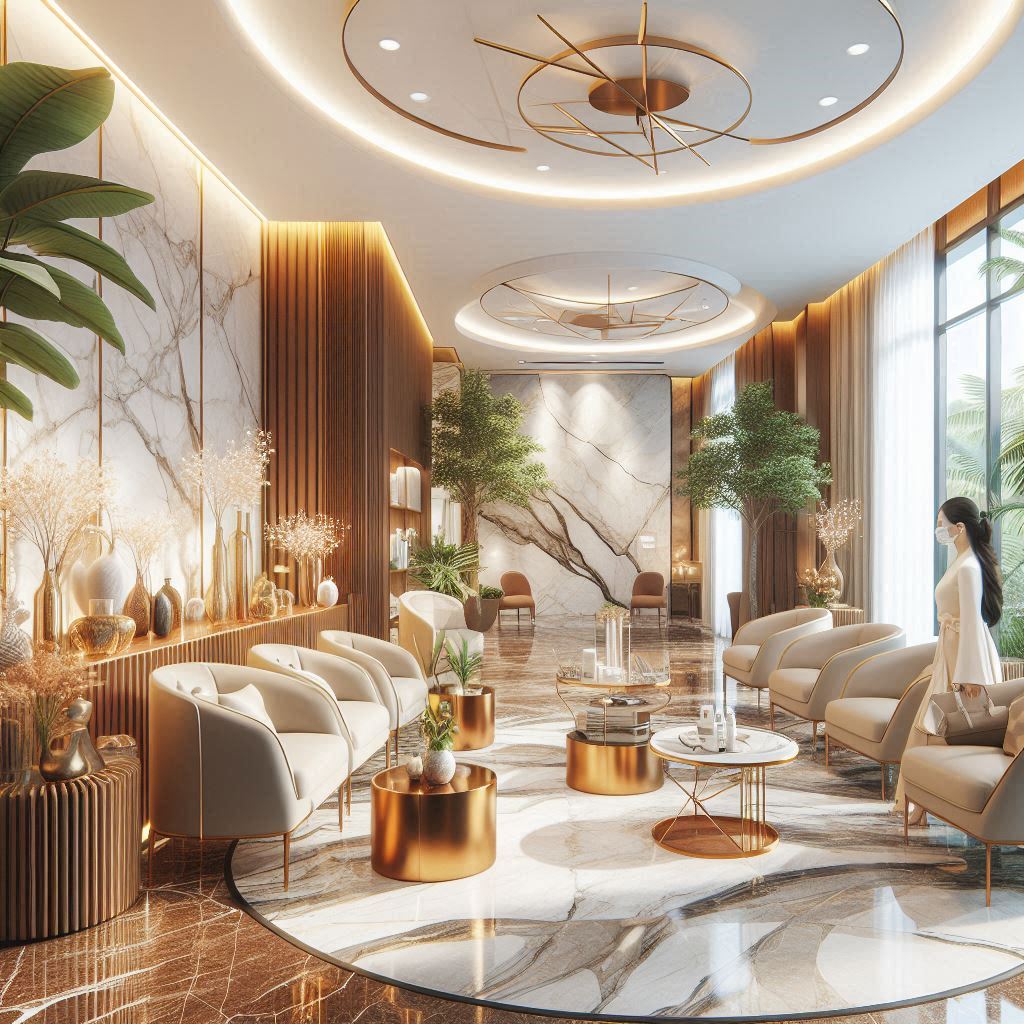 피부,체형관리 샵 배경