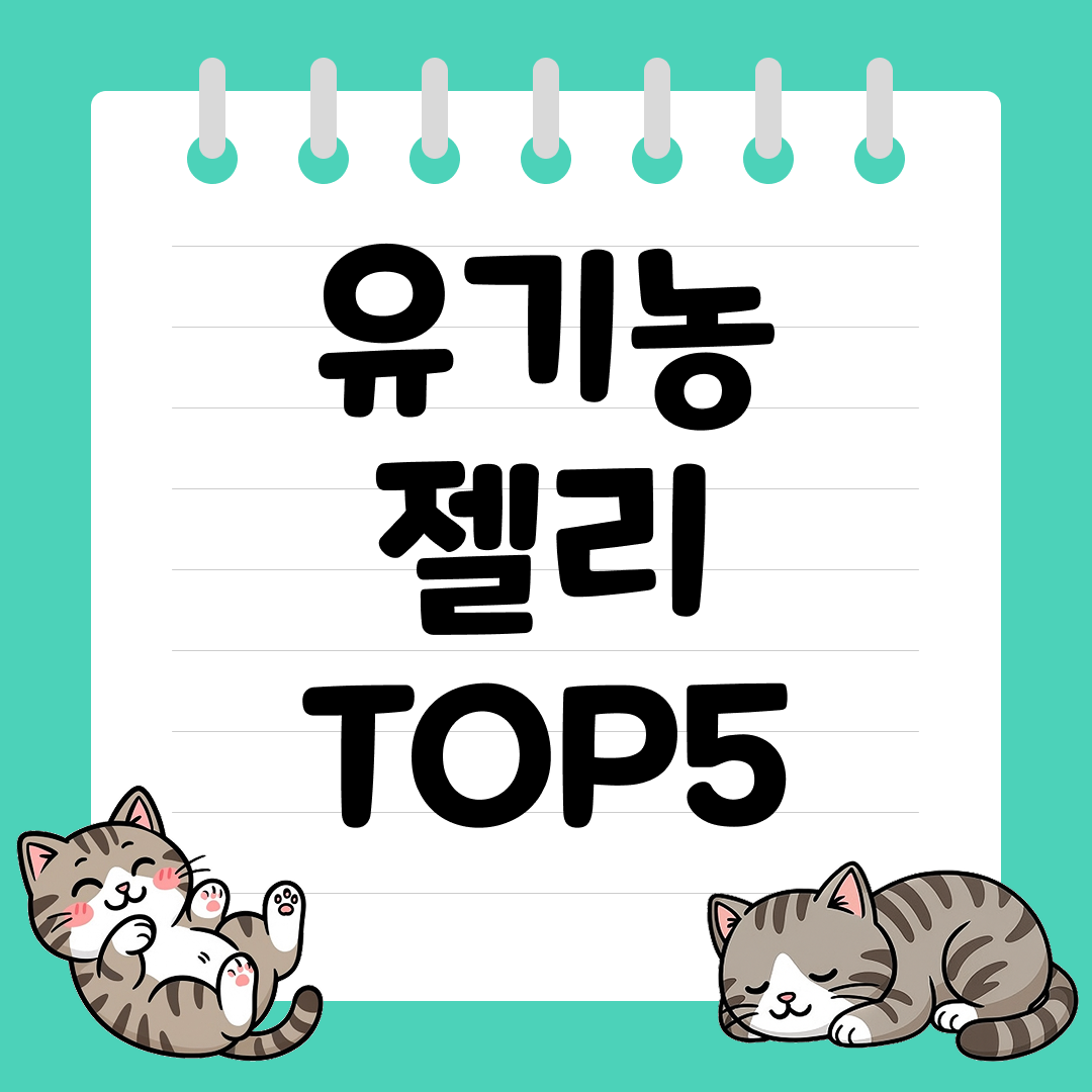 아이 간식으로 좋은 유기농 젤리 추천 순위 TOP5
