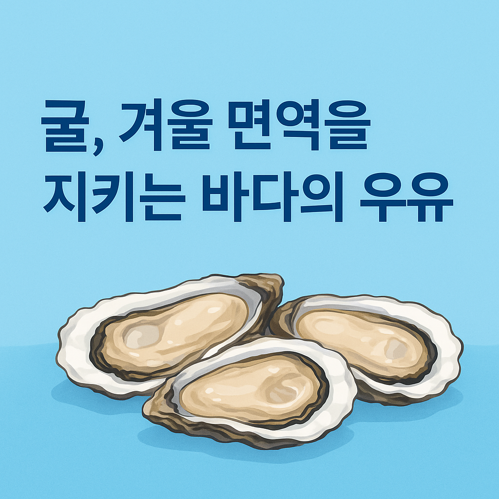 굴, 겨울 면역을 지키는 바다의 우유