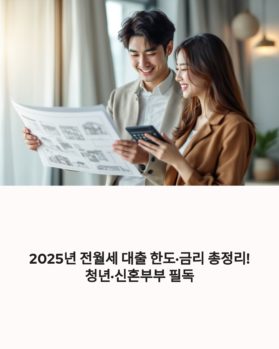 2025년 전월세 대출 한도&middot;금리 총정리! 청년&middot;신혼부부 필독