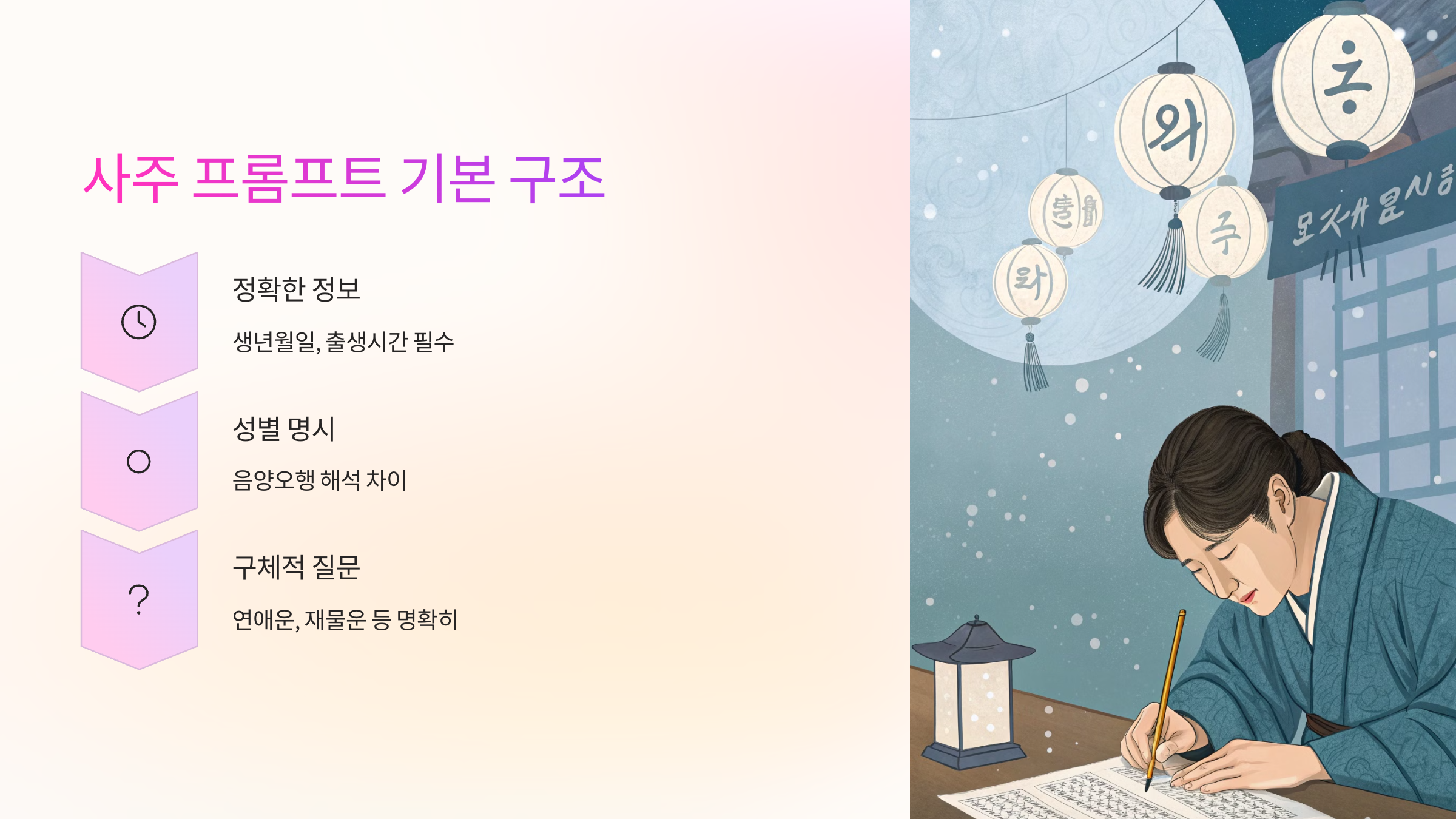 📝 사주 프롬프트 기본 구조