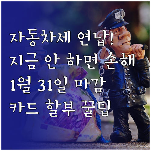 경기도 자동차세 연납 1월 31일 마..