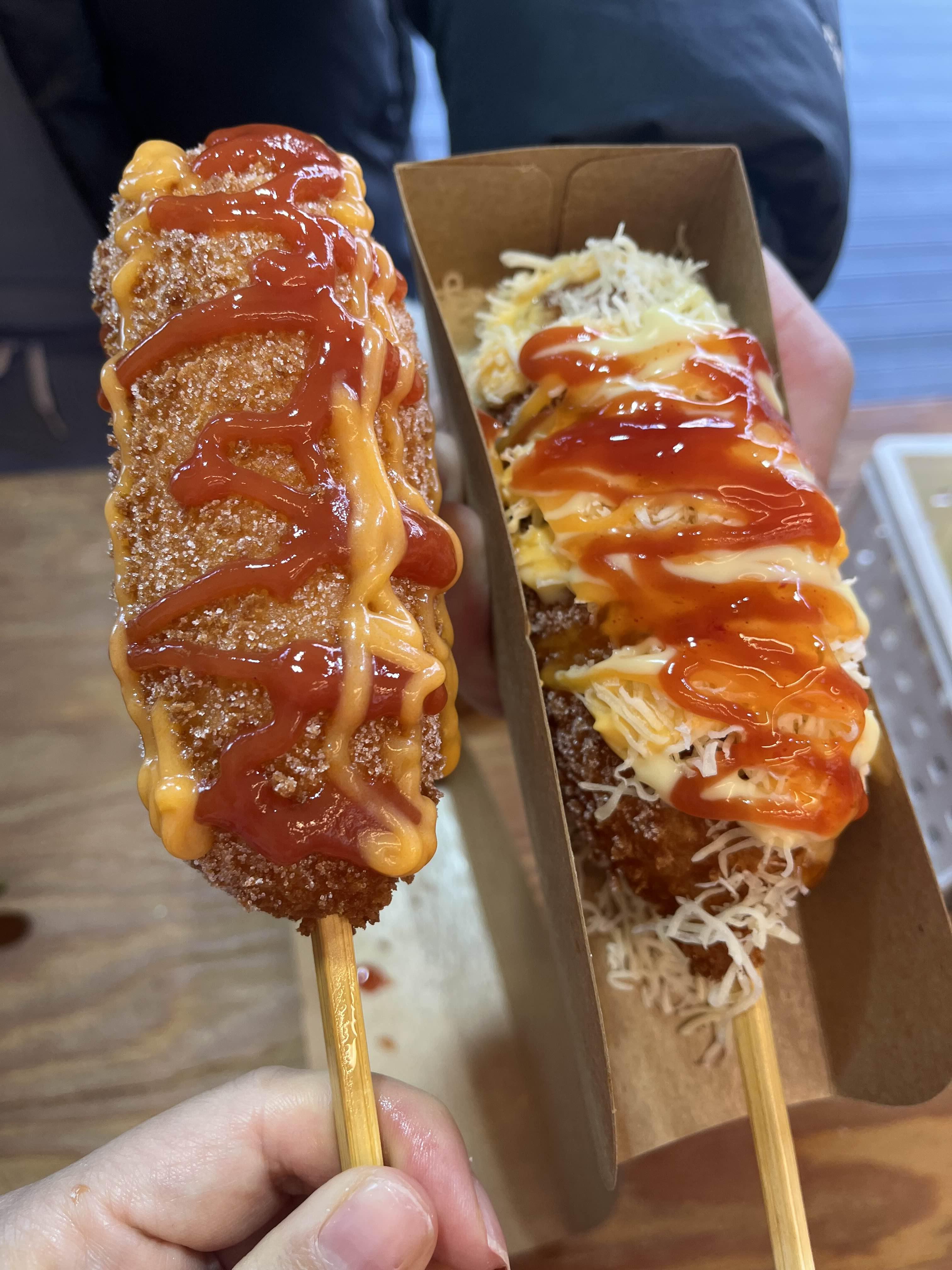 명랑핫도그 &amp;lt;따따블치즈 핫도그&amp;gt;&amp;&amp;lt;통모짜 핫도그&amp;gt;