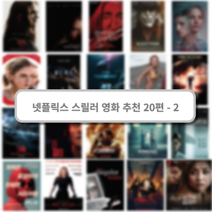 넷플릭스 스릴러 영화 추천 20편