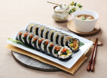 한국 음식 김밥 사진