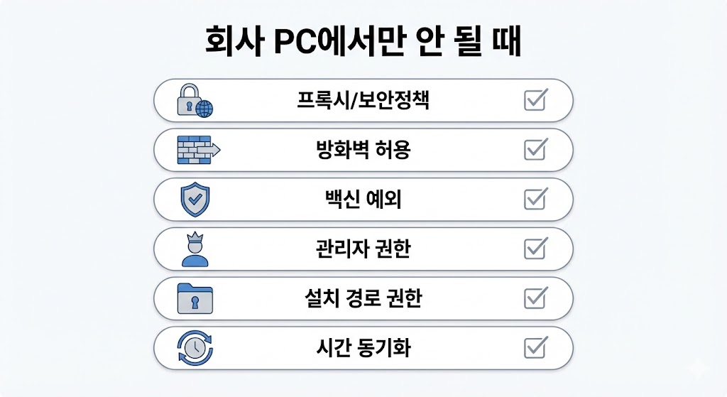 PC 카카오톡 ‘최신버전으로 업데이트가 필요합니다’ 10분 해결 루틴