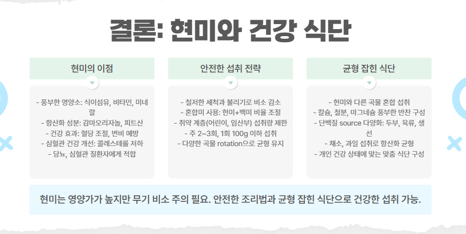 현미와 건강 식단