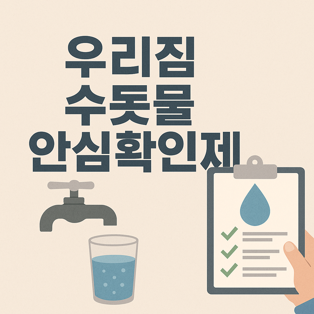 우리집 수돗물 안심확인제