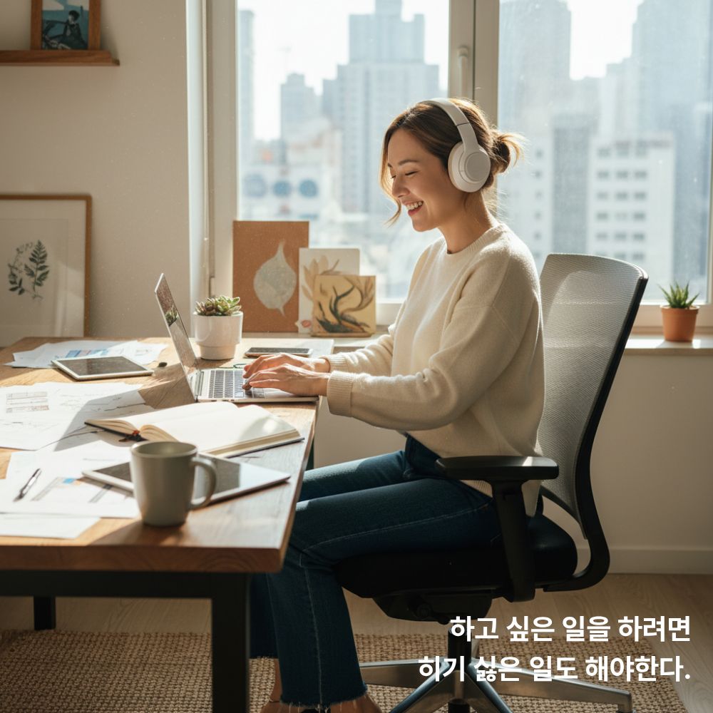 자영업자, 1인기업, 지치지않고 일하는방법, 일의구조