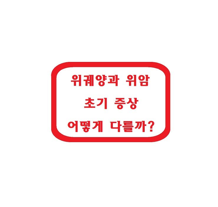 위궤양과 위암 초기 증상, 어떻게 다를까?