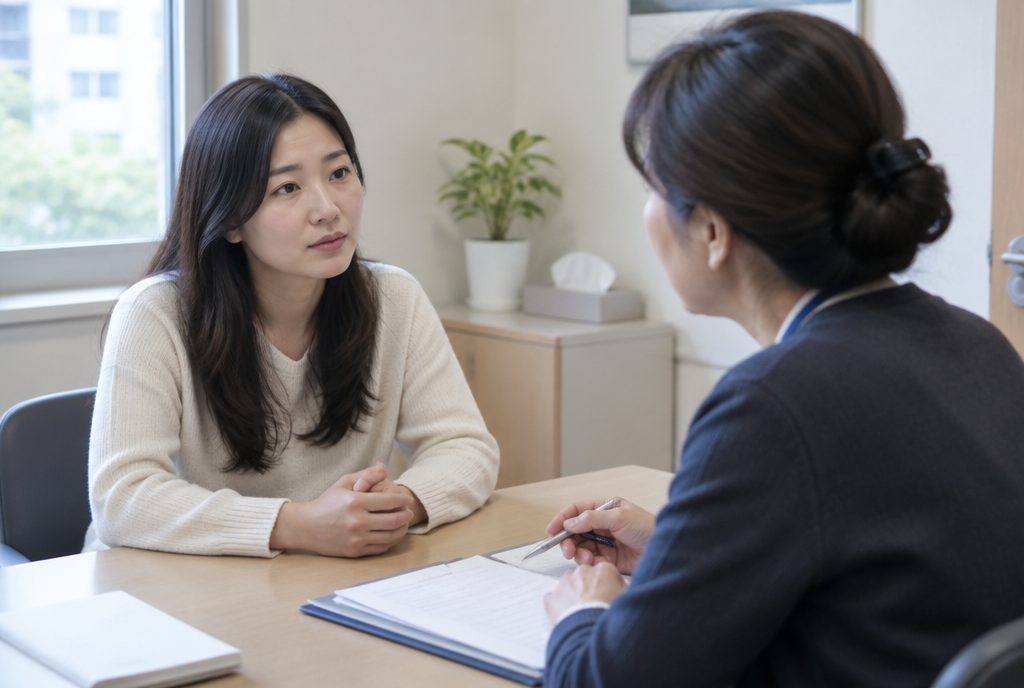 재활의료기관 입원 기준을 사회복지사와 상담하는 보호자