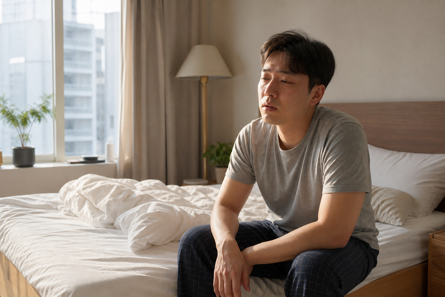 코골이와 낮 졸림을 확인하는 수면 건강