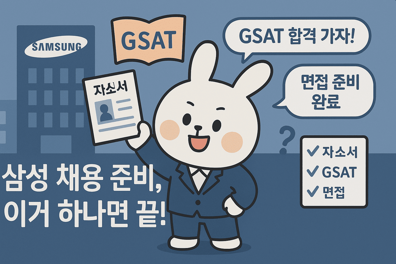 삼성그룹 채용 준비 필수! 자기소개서부터 GSAT, 면접까지 완벽 로드맵!