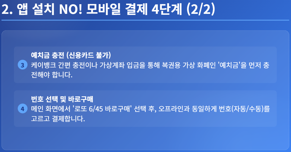 로또 모바일 구매방법