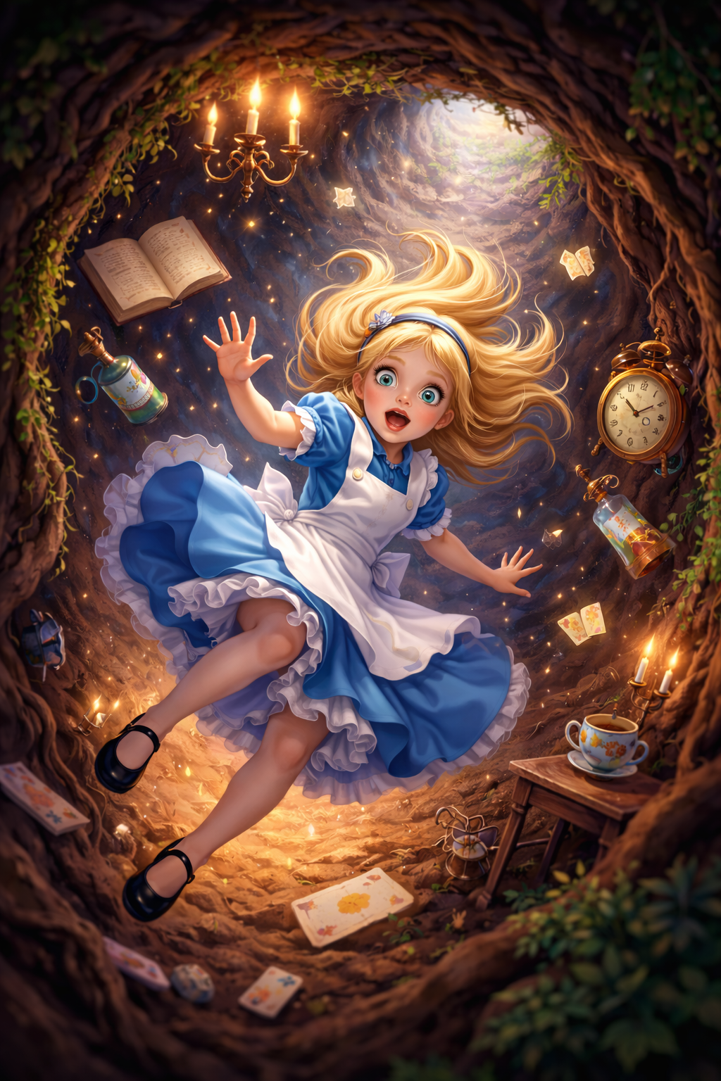 이상한 나라의 앨리스, 토끼굴 아래가 정상인 나라가 아닐까?