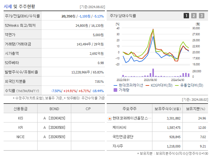 현대코퍼레이션_기업개요