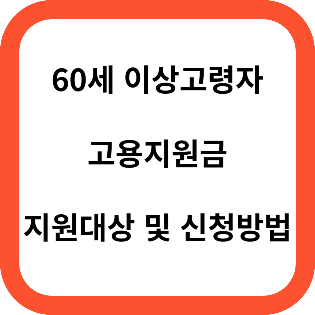 고령자 고용지원금