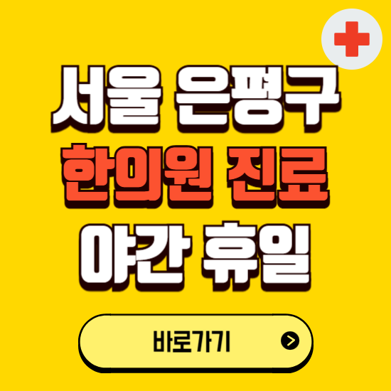 서울 은평구 야간 휴일 한의원 한방병원 찾기 ❘ 24시 일요일 주말 연휴 응급진료 추천 잘하는 곳