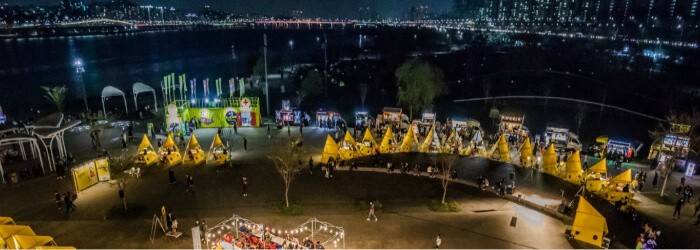 한강 달빛 야시장 즐기기