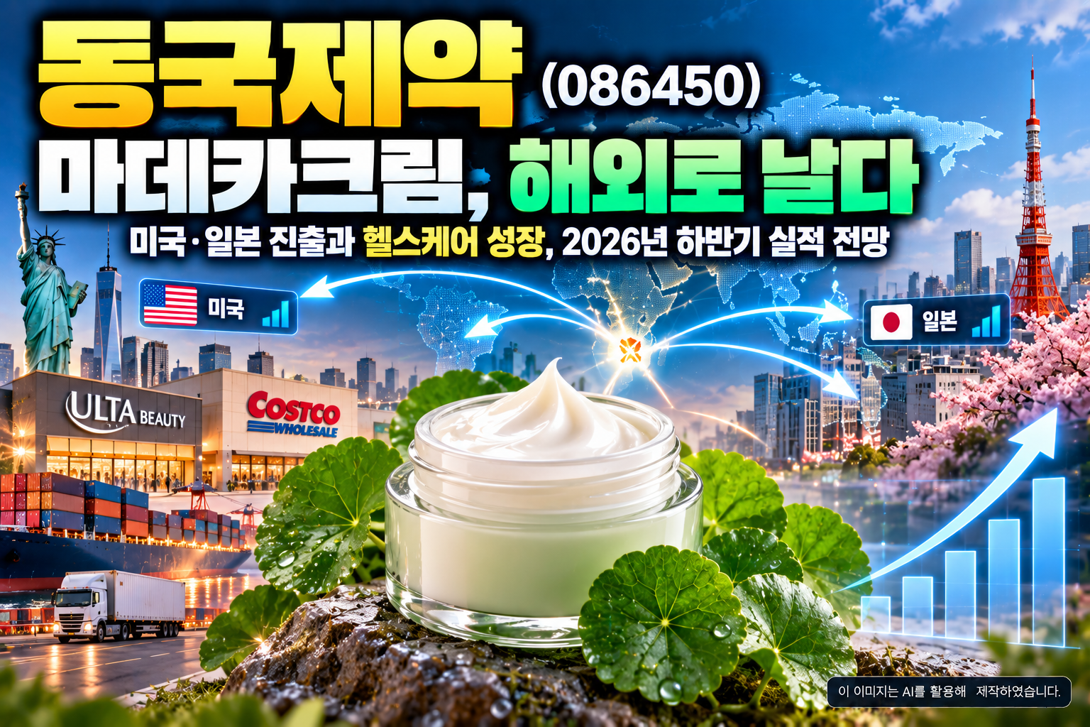 동국제약 마데카크림 미국·일본 해외 진출과 헬스케어 사업 성장 전망