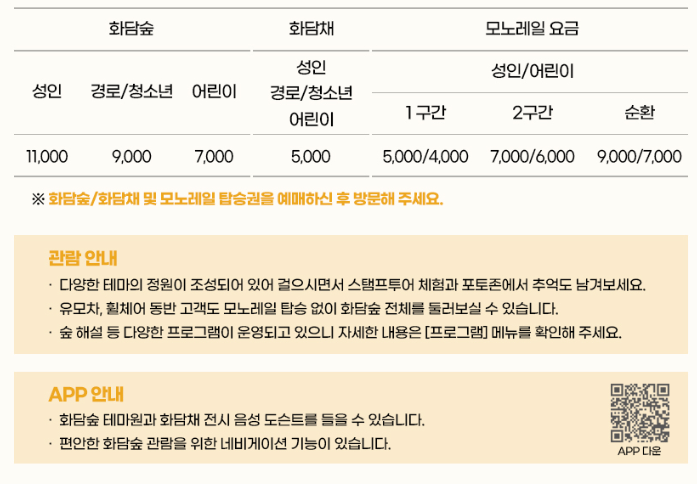 화담숲 이용방법1