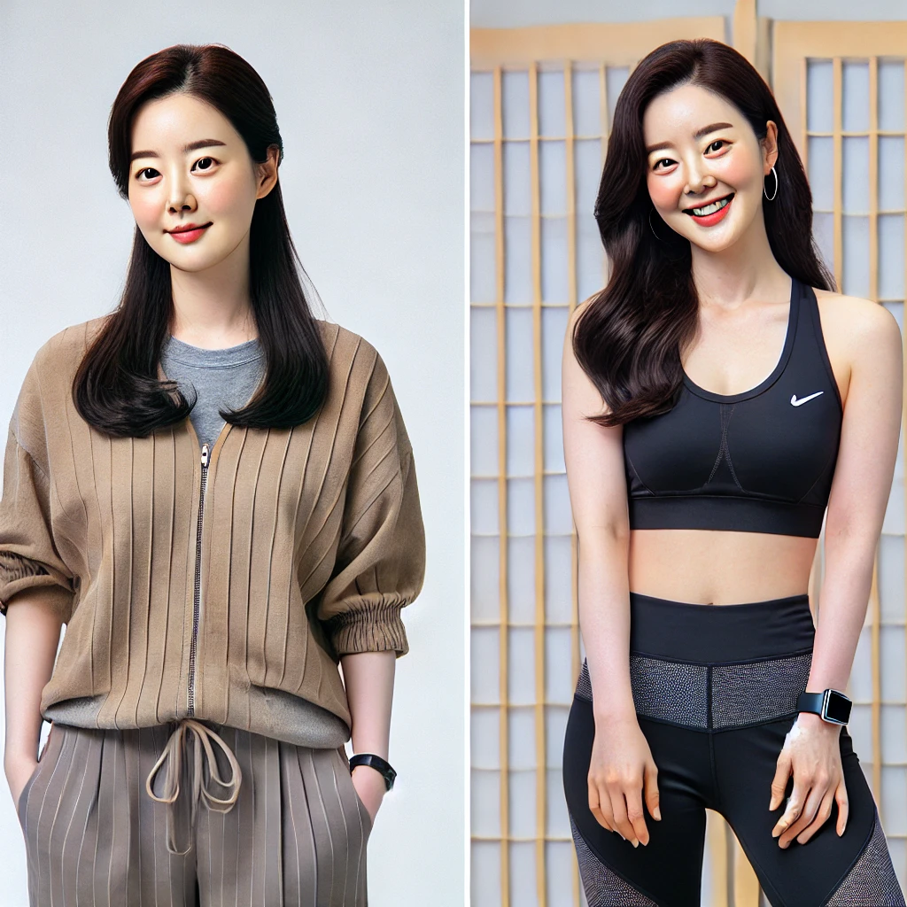 연예인 다이어트 전후 비교 이미지