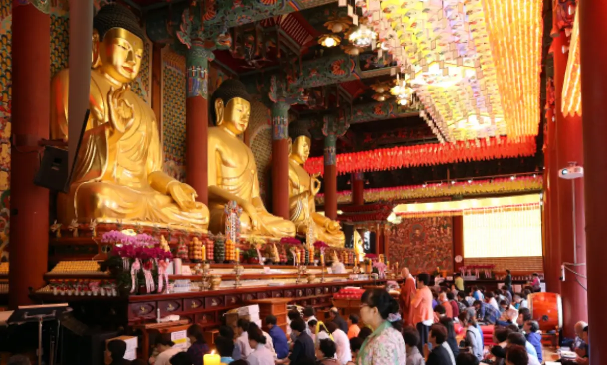 조계사 불단의 모습