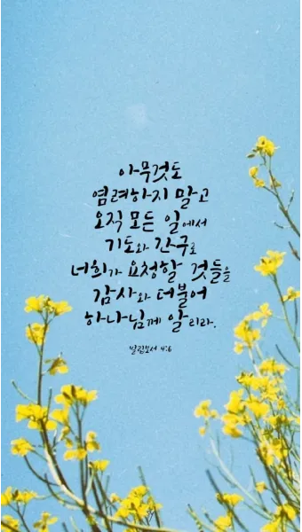 빌립보서 1장 6절 묵상 - 너희 안에서 착한 일을 시작하신 이가 그리스도 예수의 날까지 이루실 줄을 우리는 확신하노라_15