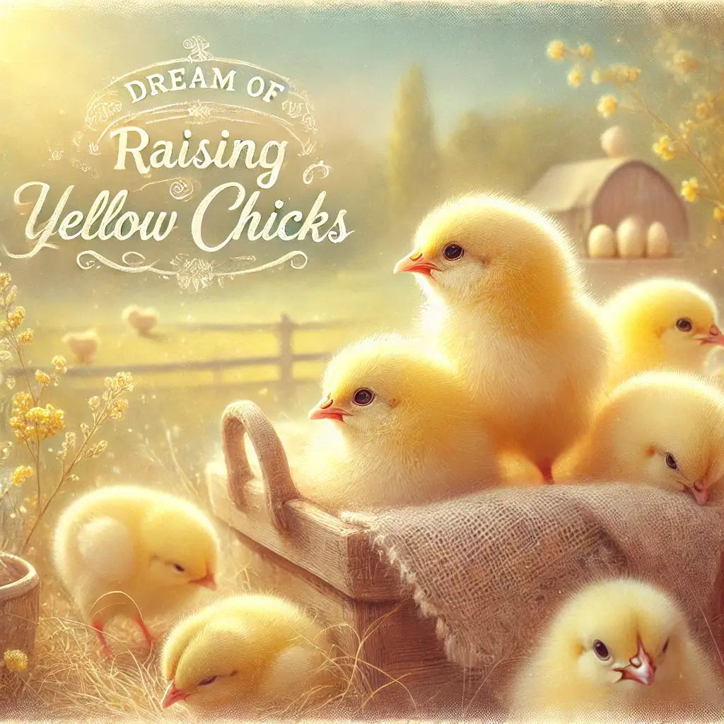 노란 병아리 키우는 꿈 해몽