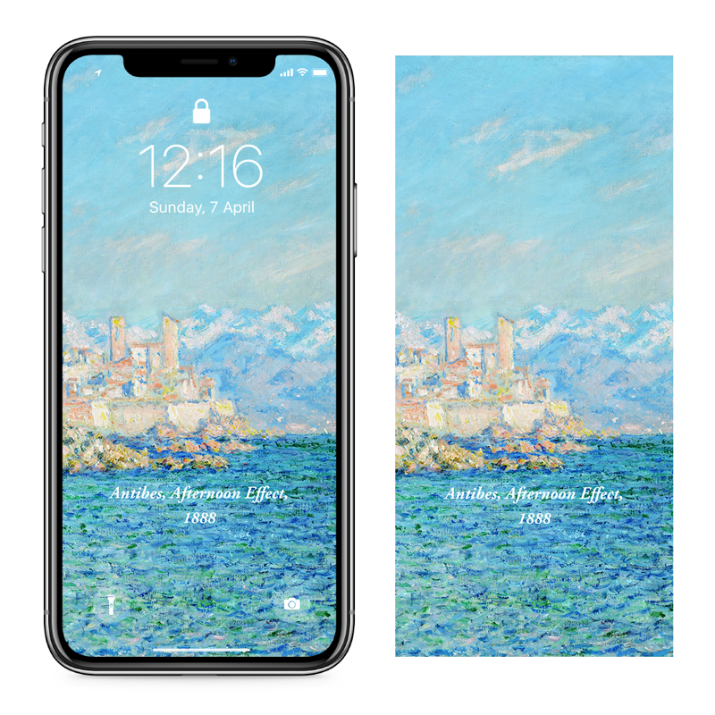 14 앙티브 오후의 효과 C - Claude Monet 아이폰명화배경화면