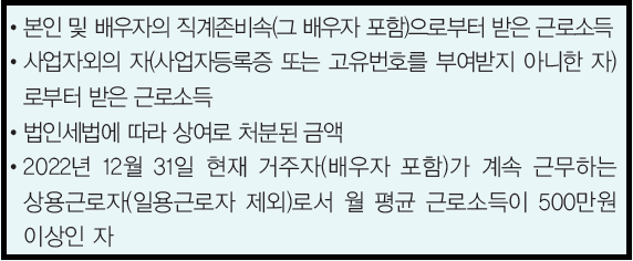 근로장려금 반기신청 예외, 신청제외대상