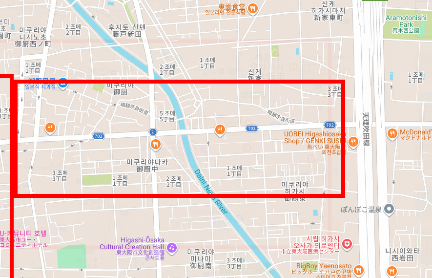 일본지도 한글판 한눈에 보기