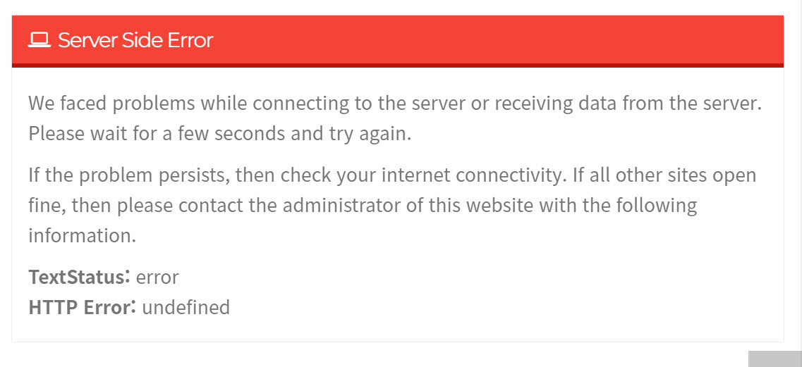 워드프레스에서 We faced problems while connecting to the server or receiving data from the server 오류가 발생하는 경우
