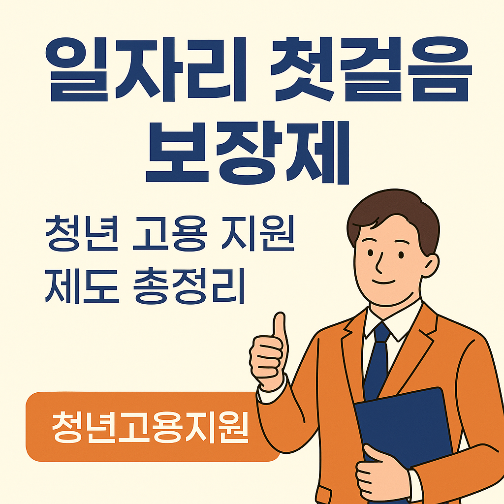 일자리 첫걸음 보장제 청년 고용 지원 제도 총정리