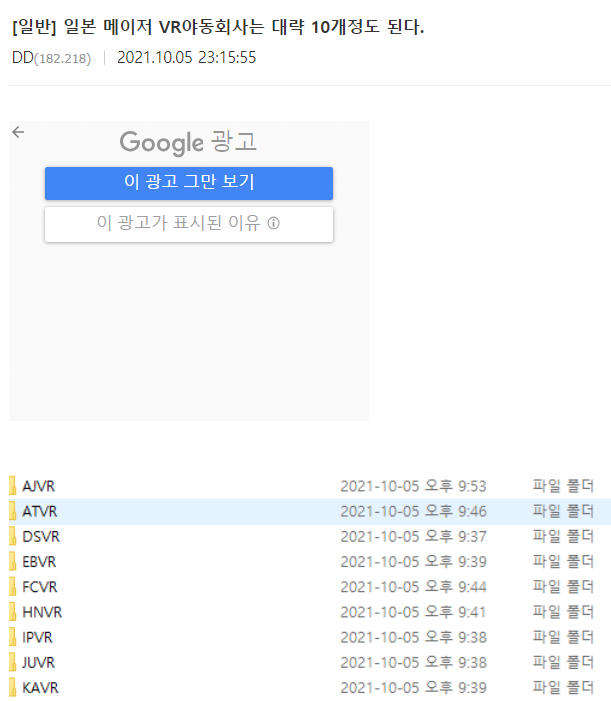 VR용영상
