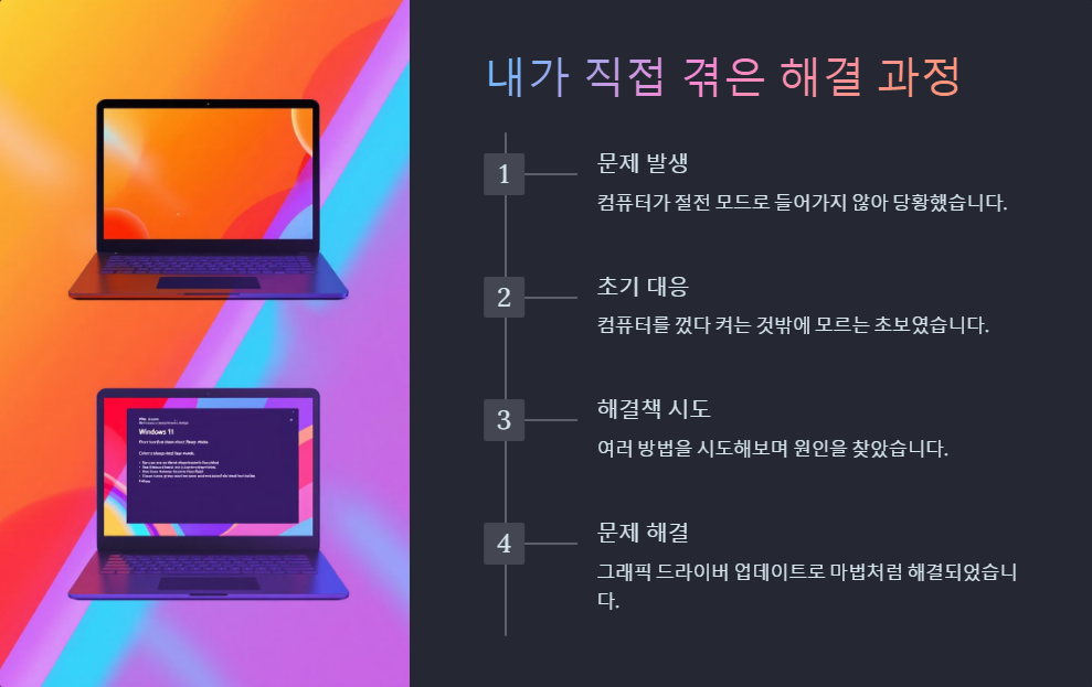 윈도우11 절전 모드 안될 때 해결법