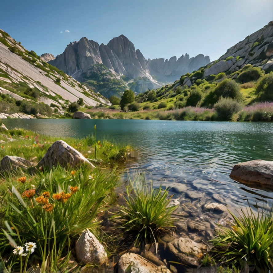안도라 명소 발 드 코마 페스로사 자연 공원을 묘사한 이미지